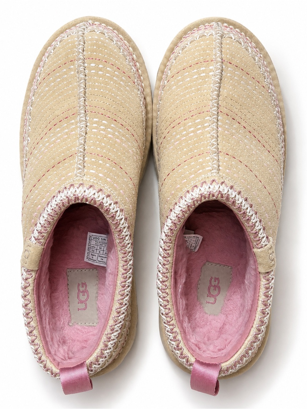 UGG Women’s Tasman Meadow Slippers Sand Castle Color Size 10
